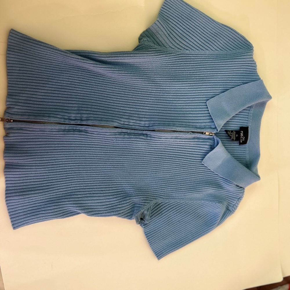 Rue21 Light Blue Short Sleeve Top